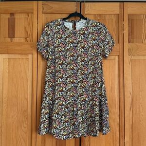 LOFT floral swing dress